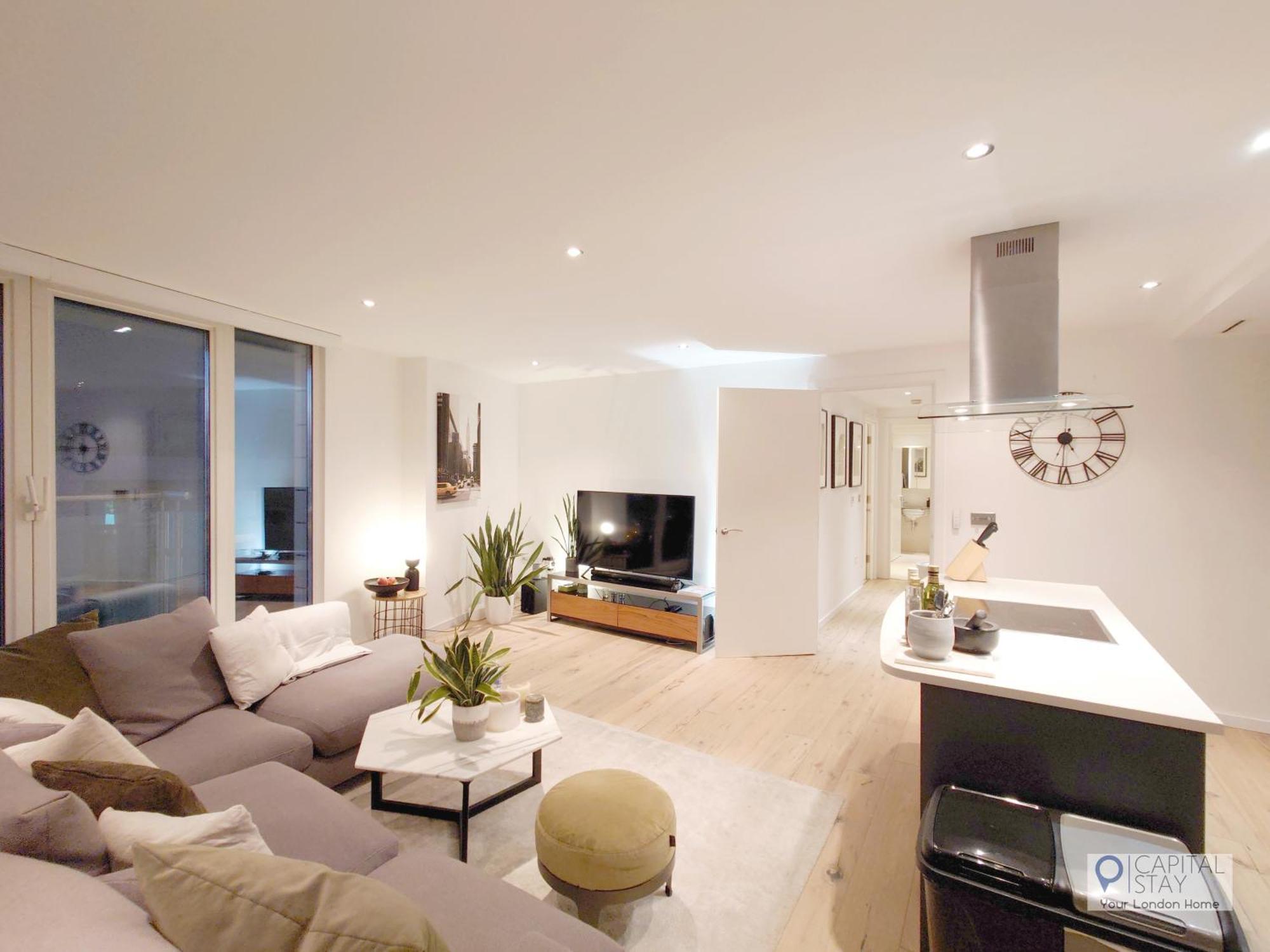 Deluxe Two Bed Apartment With River & City View Londres Exterior foto